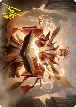 {A} Augusta, Dean of Order Art Card (Gold-Stamped Signature) [Strixhaven: School of Mages Art Series][GS ASTX 054]
