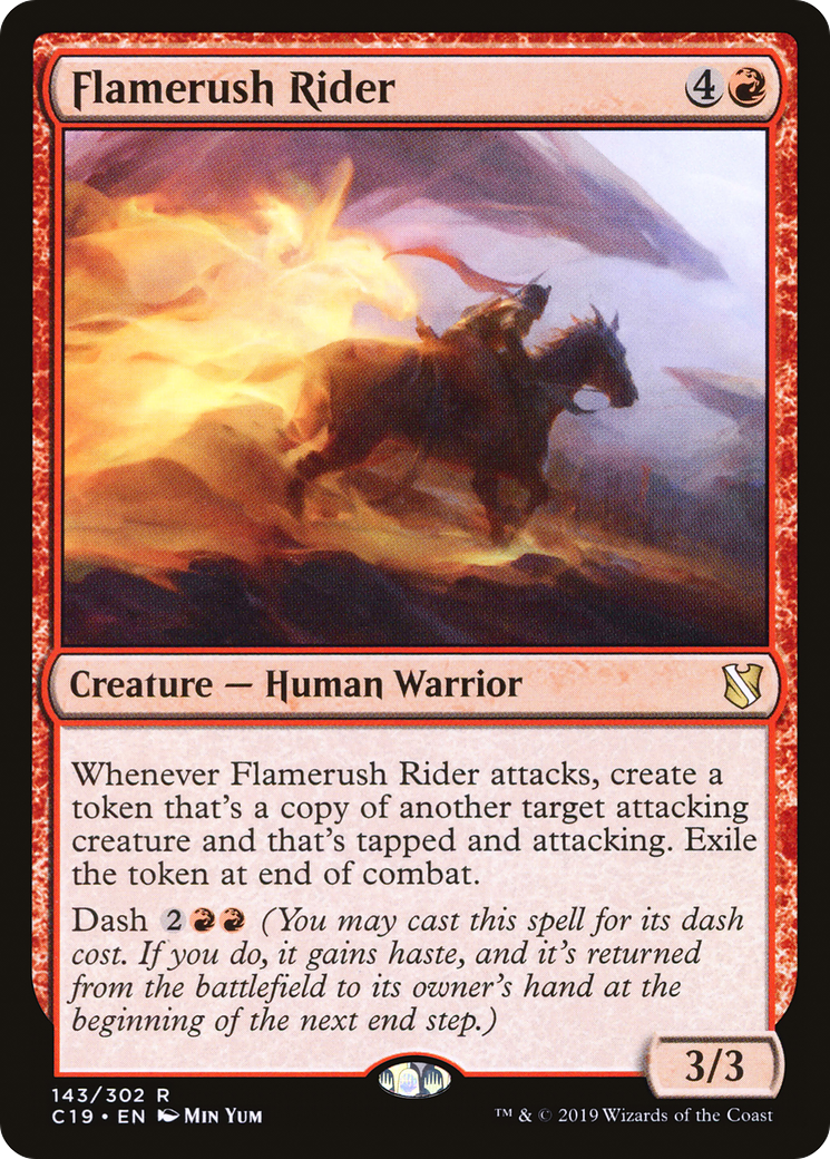 {R} Flamerush Rider [Commander 2019][C19 143]