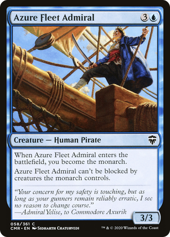 {C} Azure Fleet Admiral [Commander Legends][CMR 058]