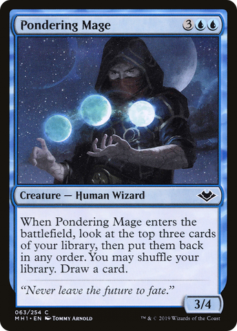{C} Pondering Mage [Modern Horizons][MH1 063]