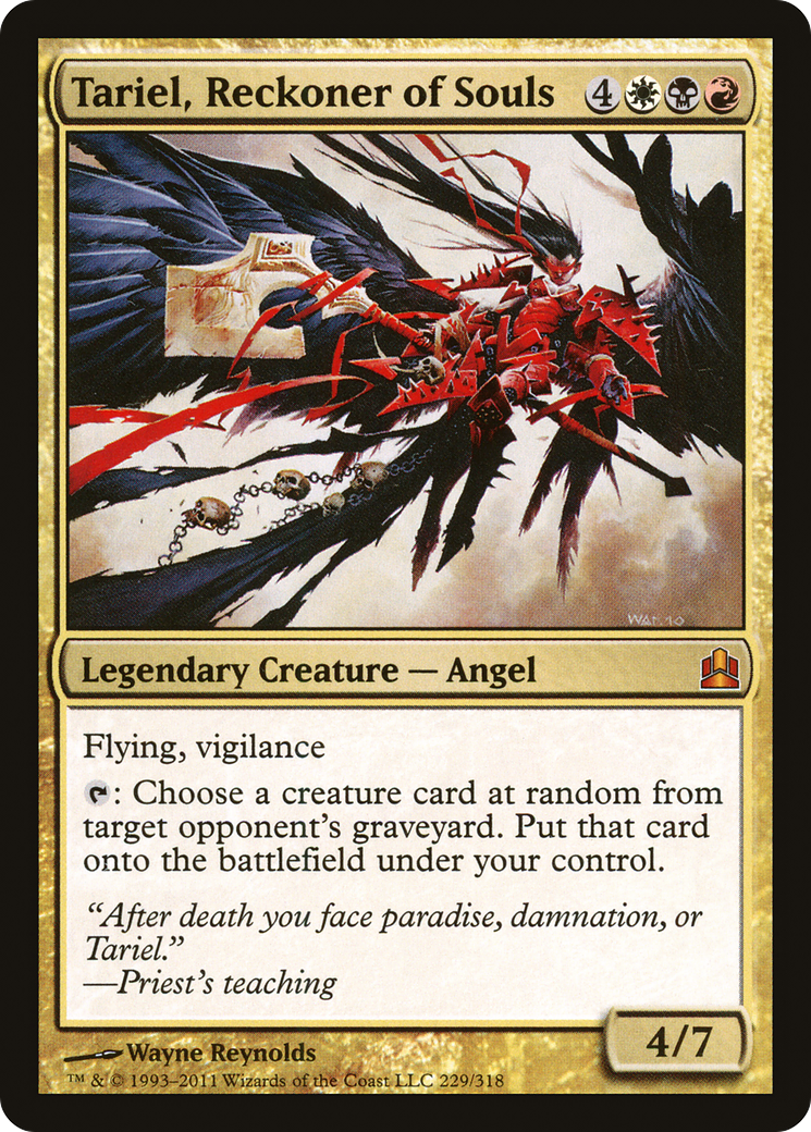 {R} Tariel, Reckoner of Souls [Commander 2011][CMD 229] - Misty Mountain Games