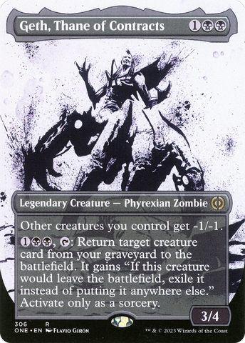 {R} Geth, Thane of Contracts (Borderless Ichor) [Phyrexia: All Will Be One][ONE 306]