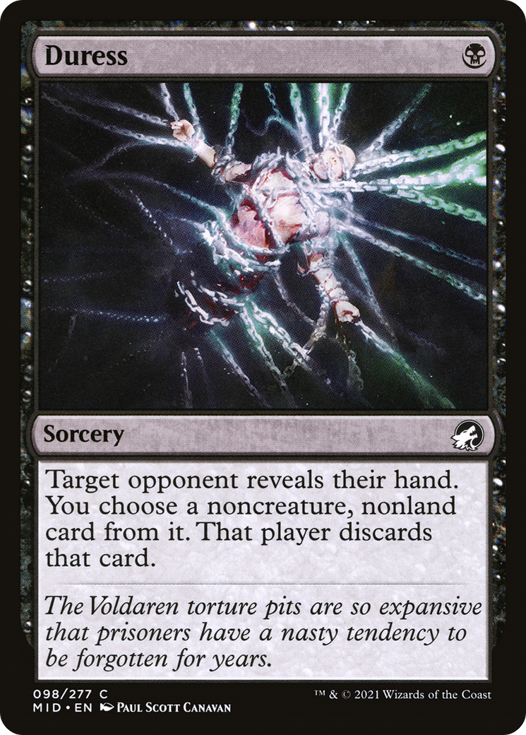 {C} Duress [Innistrad: Midnight Hunt][MID 098]