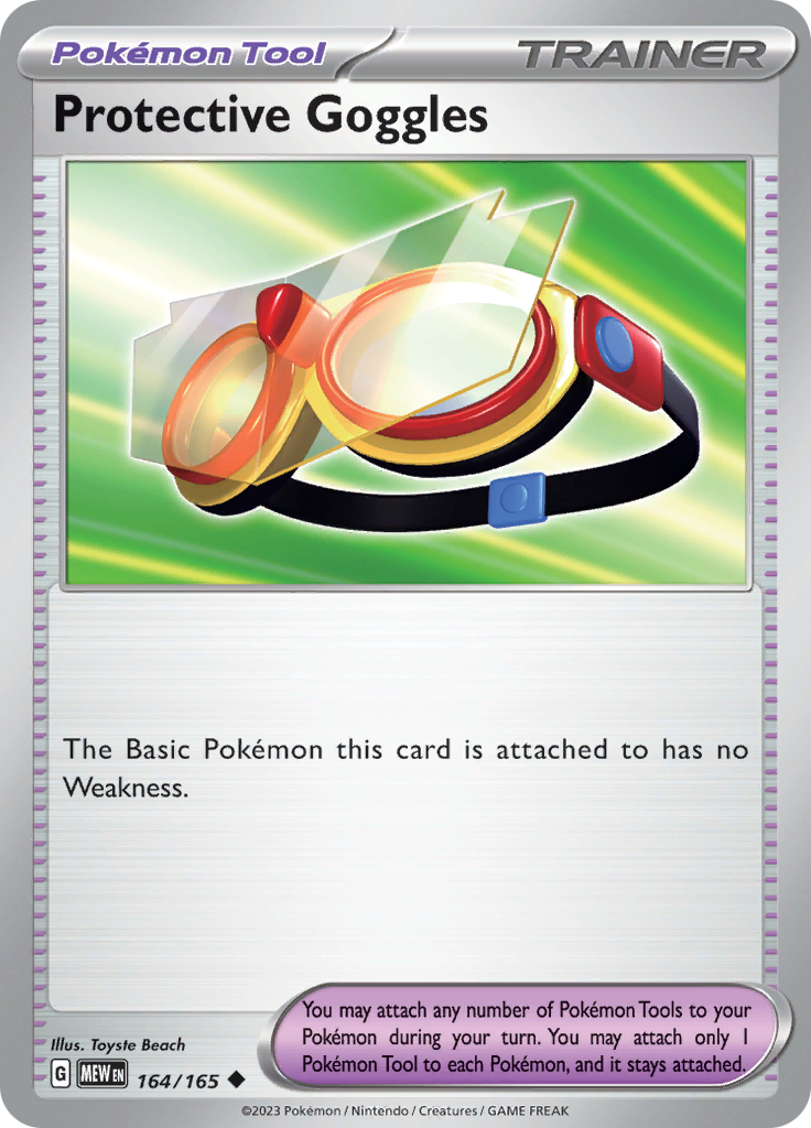 [PKM] Protective Goggles (164/165) [Scarlet & Violet: 151]