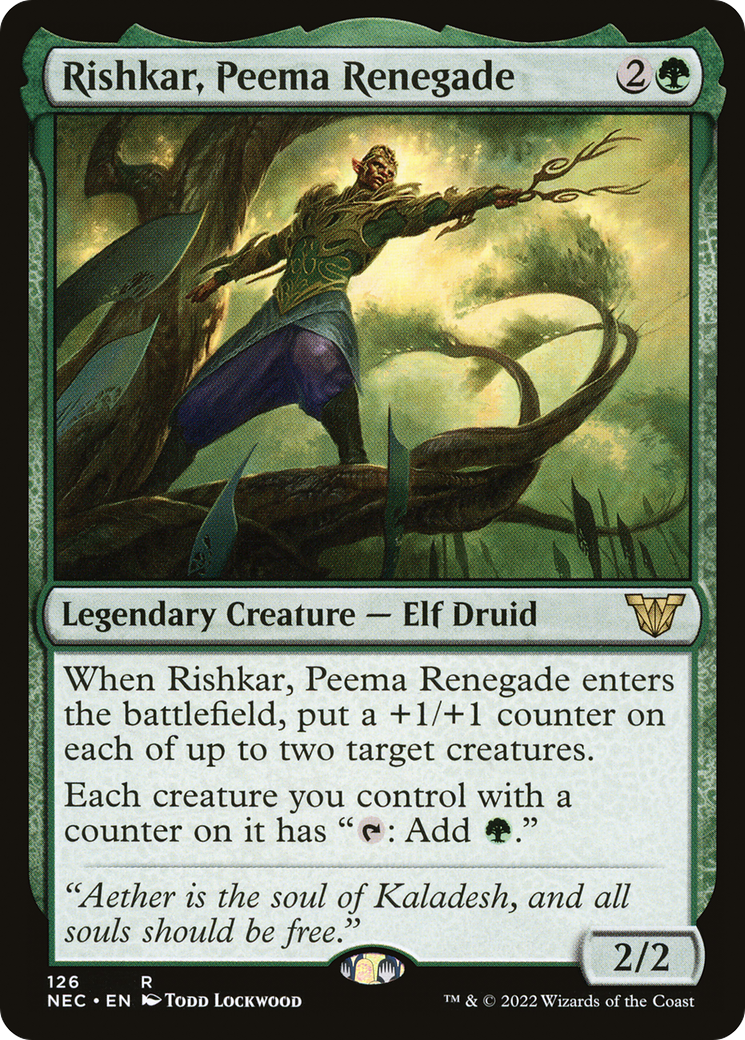 {R} Rishkar, Peema Renegade [Kamigawa: Neon Dynasty Commander][NEC 126]