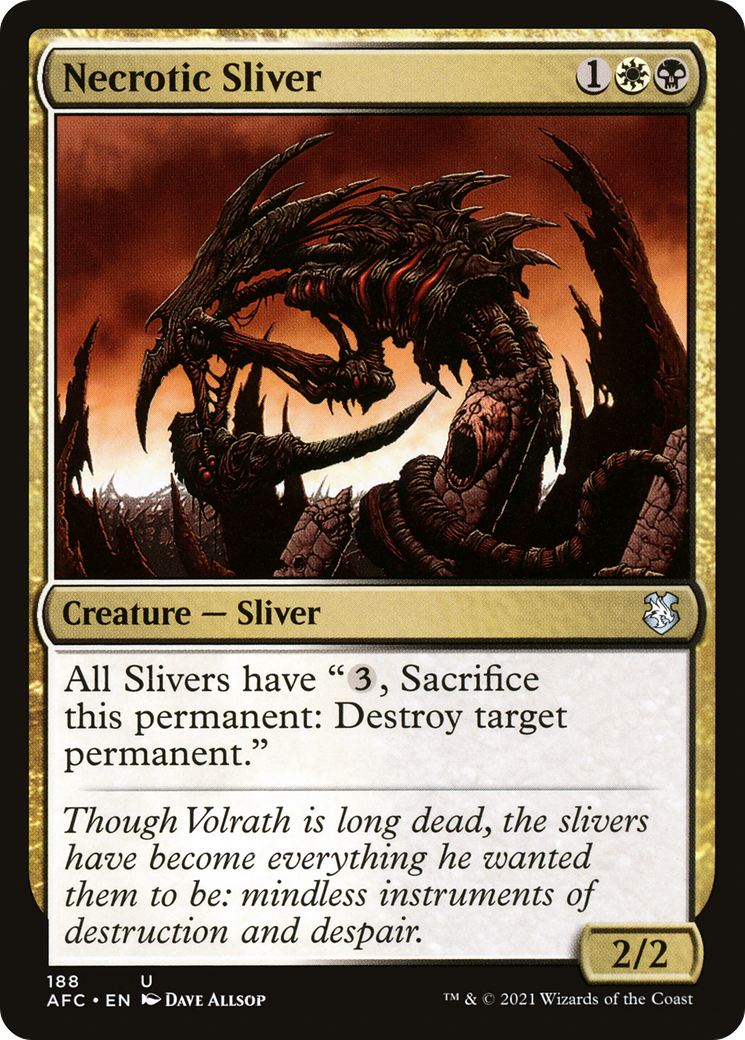 {C} Necrotic Sliver [Dungeons & Dragons: Adventures in the Forgotten Realms Commander][AFC 188]