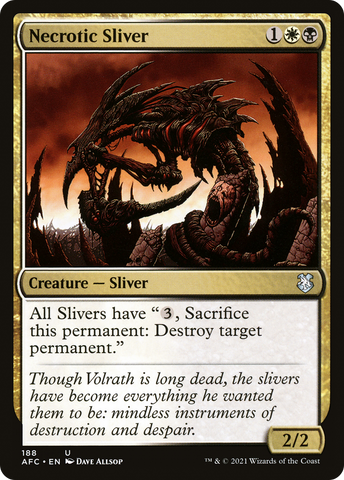 {C} Necrotic Sliver [Dungeons & Dragons: Adventures in the Forgotten Realms Commander][AFC 188]