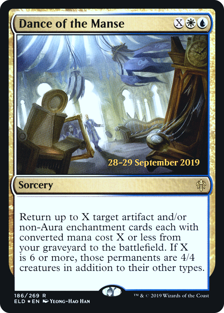{R} Dance of the Manse [Throne of Eldraine Prerelease Promos][PR ELD 186]