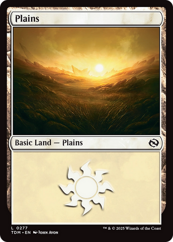{B} Plains (0277) [Tarkir: Dragonstorm][TDM 277]
