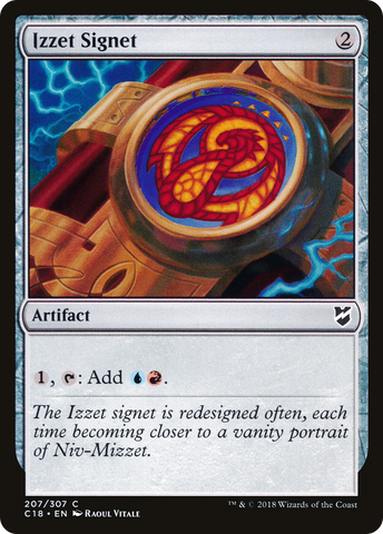 {C} Izzet Signet [Commander 2018][C18 207]
