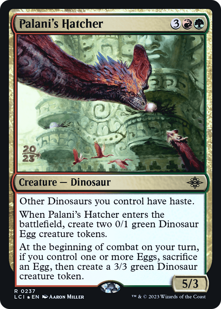 {@R} Palani's Hatcher [The Lost Caverns of Ixalan Prerelease Cards][PR LCI 237]