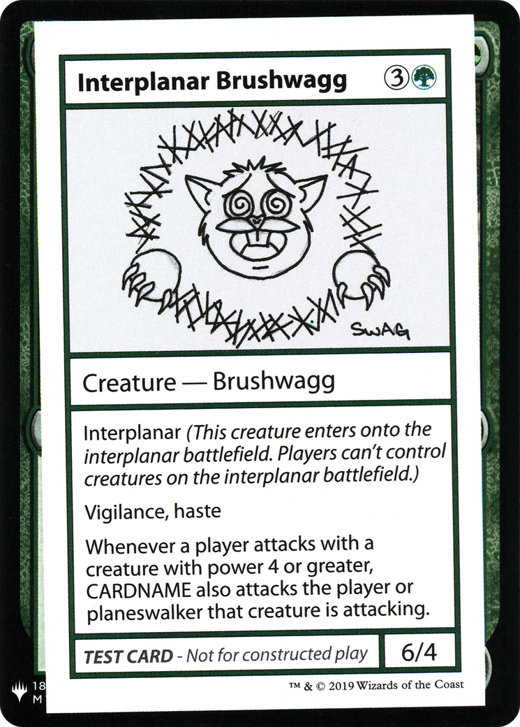 {R} Interplanar Brushwagg [Mystery Booster Playtest Cards][CON CMB1 079]