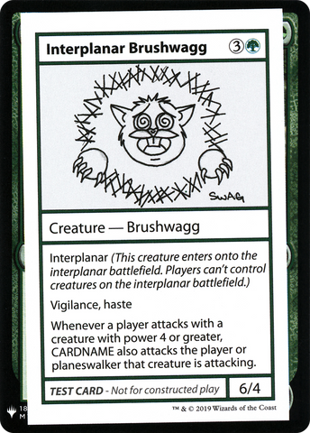 {R} Interplanar Brushwagg [Mystery Booster Playtest Cards][CON CMB1 079]