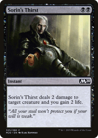 {C} Sorin's Thirst [Core Set 2020][M20 325]