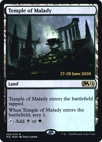 {R} Temple of Malady [Core Set 2021 Prerelease Promos][PR M21 253]