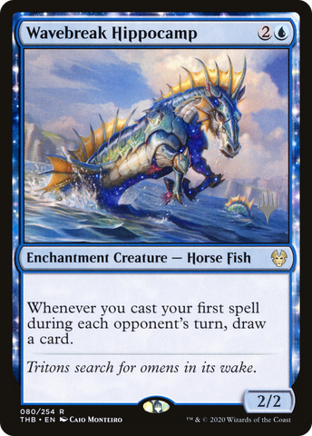 {R} Wavebreak Hippocamp (Promo Pack) [Theros Beyond Death Promos][PP THB 080]