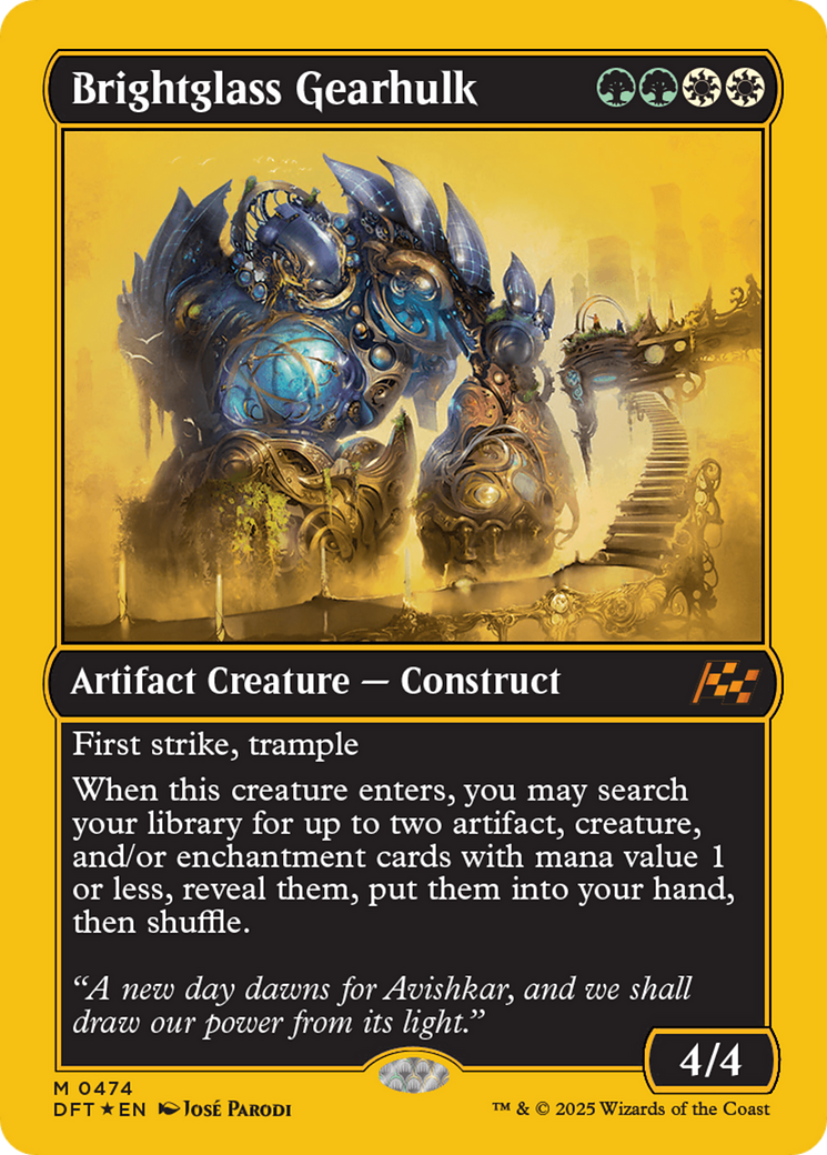 {@R} Brightglass Gearhulk (First-Place Foil) [Aetherdrift][DFT 474]