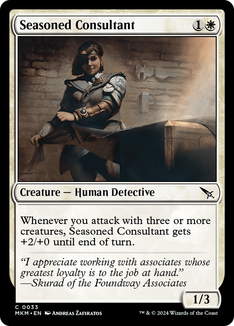 {@C} Seasoned Consultant [Murders at Karlov Manor][MKM 033]