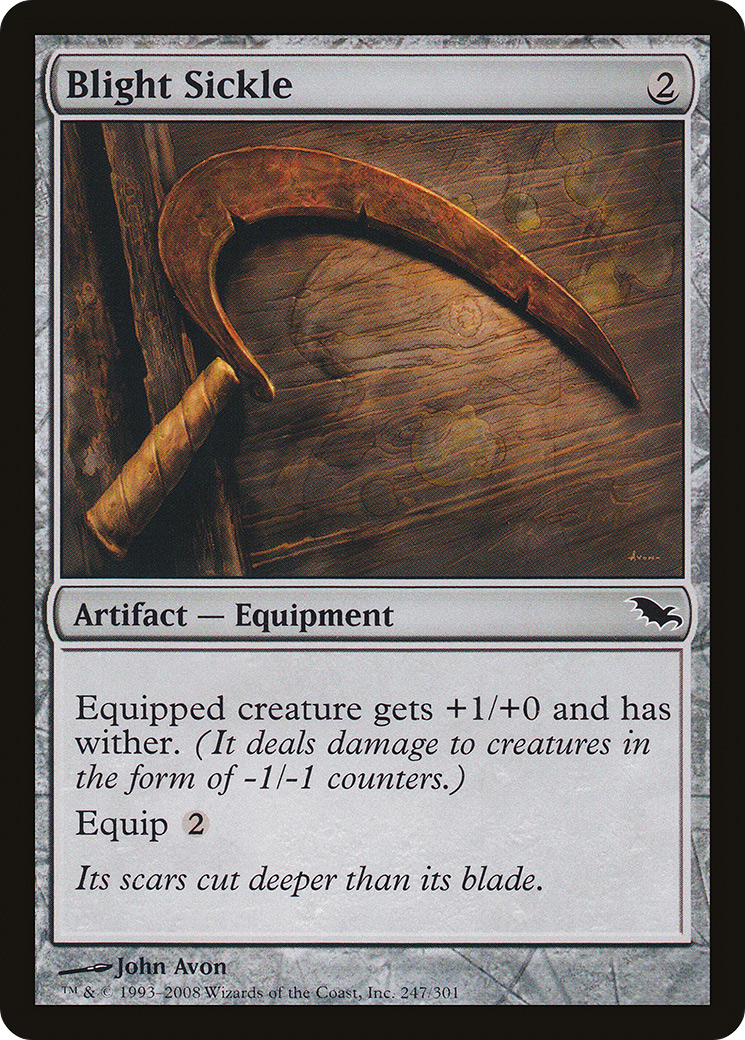 {C} Blight Sickle [Shadowmoor][SHM 247]