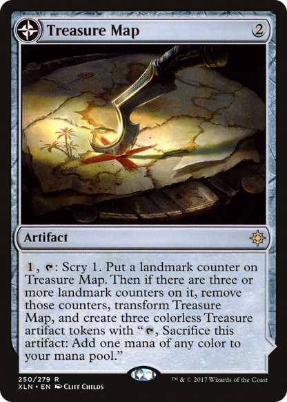 {R} Treasure Map // Treasure Cove [Ixalan][XLN 250]