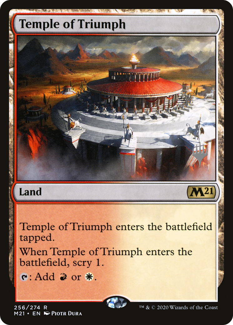 {R} Temple of Triumph (Promo Pack) [Core Set 2021 Promos][PP M21 256]