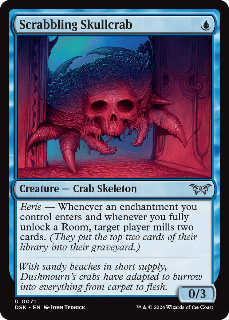 {@C} Scrabbling Skullcrab [Duskmourn: House of Horror][DSK 071]