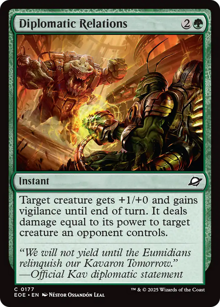{@@ EOE C} Diplomatic Relations [Edge of Eternities][EOE 177]