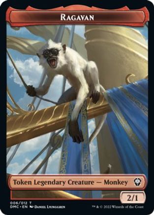 {T} Ravagan // Treasure Double-sided Token [Dominaria United Commander Tokens][TDMC 6//24]