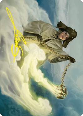 {A} Traveling Minister Art Card (Gold-Stamped Signature) [Innistrad: Crimson Vow Art Series][GS AVOW 019]