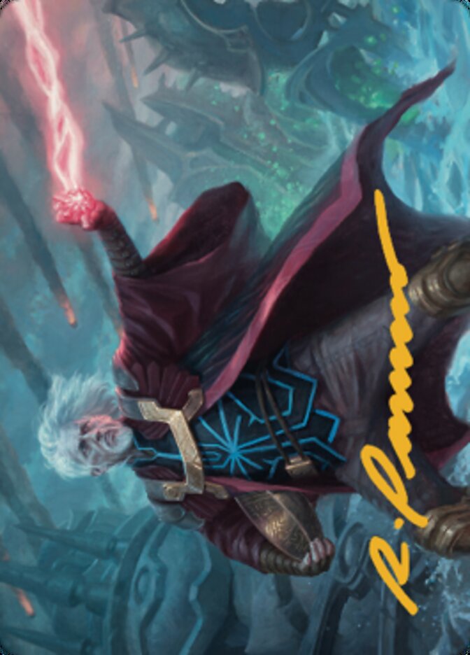 {A} Urza, Lord Protector Art Card (Gold-Stamped Signature) [The Brothers' War Art Series][GS ABRO 041]