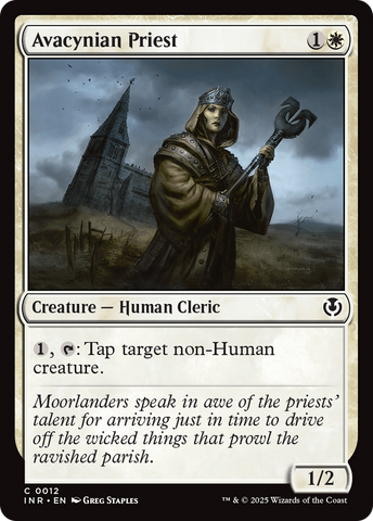 {C} Avacynian Priest [Innistrad Remastered][INR 012]