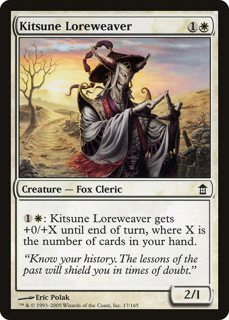 {C} Kitsune Loreweaver [Saviors of Kamigawa][SOK 017]