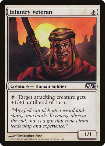 {C} Infantry Veteran [Magic 2011][M11 018]