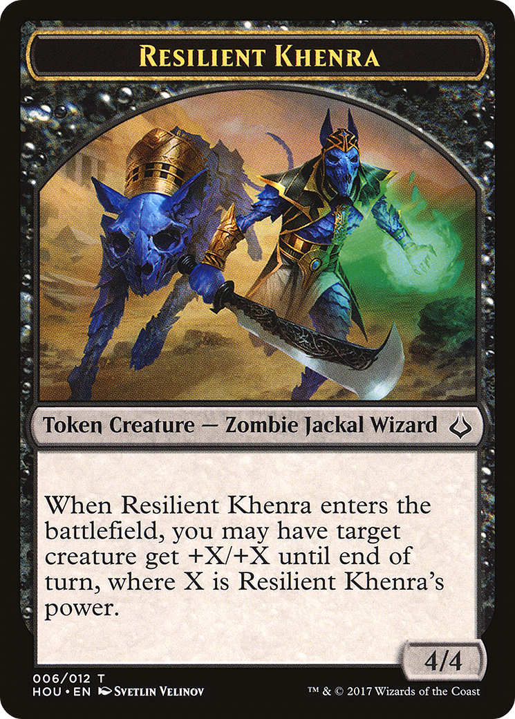 {T} Resilient Khenra Token [Hour of Devastation Tokens][THOU 006]