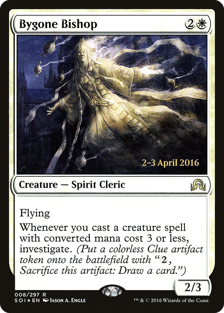 {R} Bygone Bishop [Shadows over Innistrad Prerelease Promos][PR SOI 008]