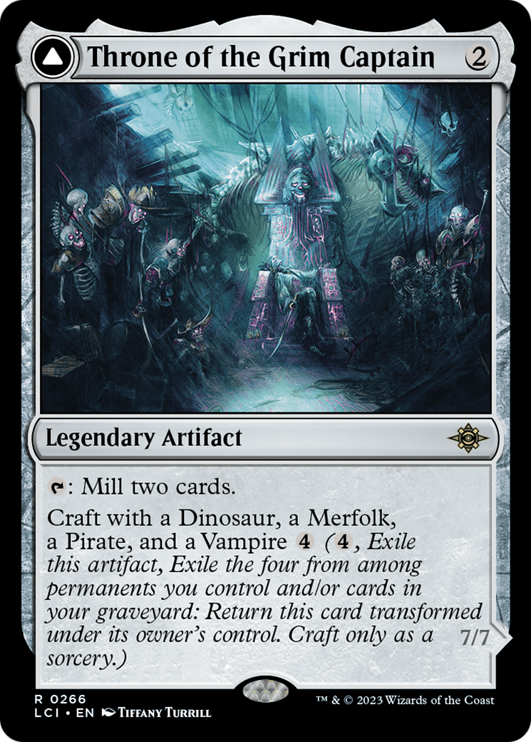 {@R} Throne of the Grim Captain // The Grim Captain [The Lost Caverns of Ixalan][LCI 266]