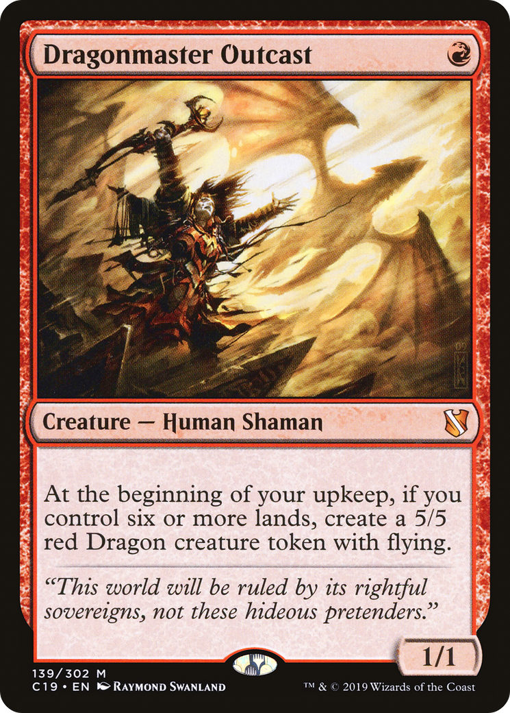 {R} Dragonmaster Outcast [Commander 2019][C19 139]