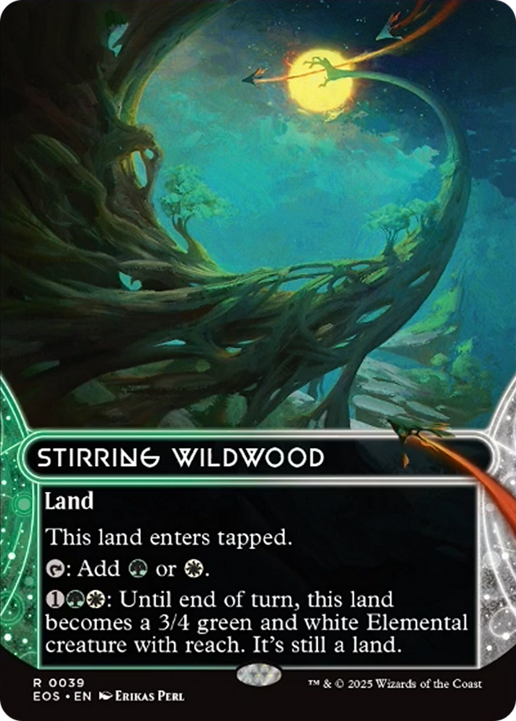 {R} Stirring Wildwood (0039) (Borderless) [Edge of Eternities: Stellar Sights][EOS 039]