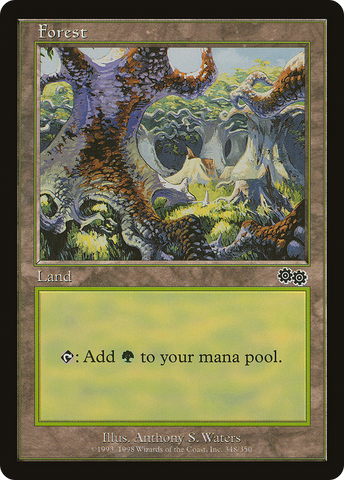 {B}[USG 348] Forest (348) [Urza's Saga]
