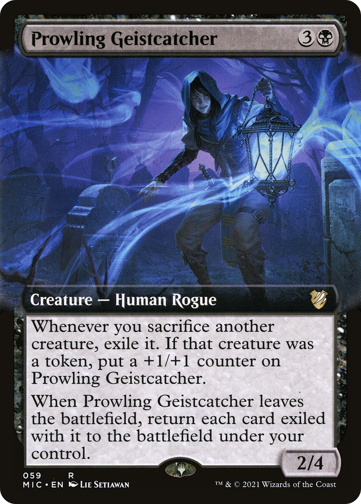 {R} Prowling Geistcatcher (Extended Art) [Innistrad: Midnight Hunt Commander][MIC 059]
