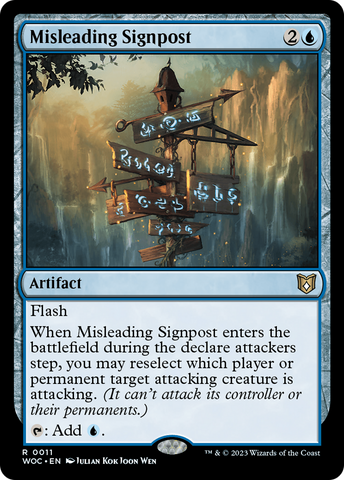{R} Misleading Signpost [Wilds of Eldraine Commander][WOC 011]