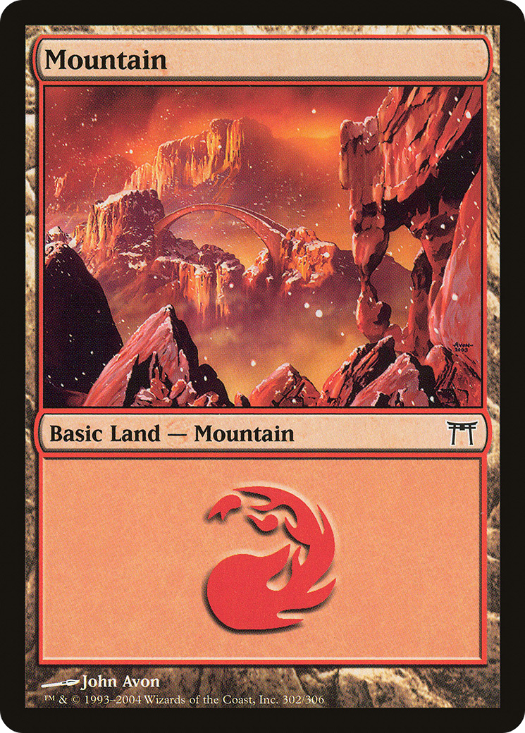{B}[CHK 302] Mountain (302) [Champions of Kamigawa]
