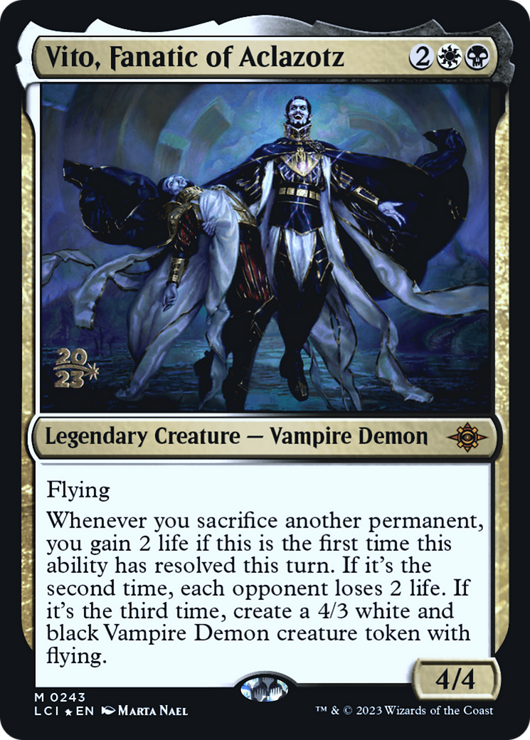 {@R} Vito, Fanatic of Aclazotz [The Lost Caverns of Ixalan Prerelease Cards][PR LCI 243]