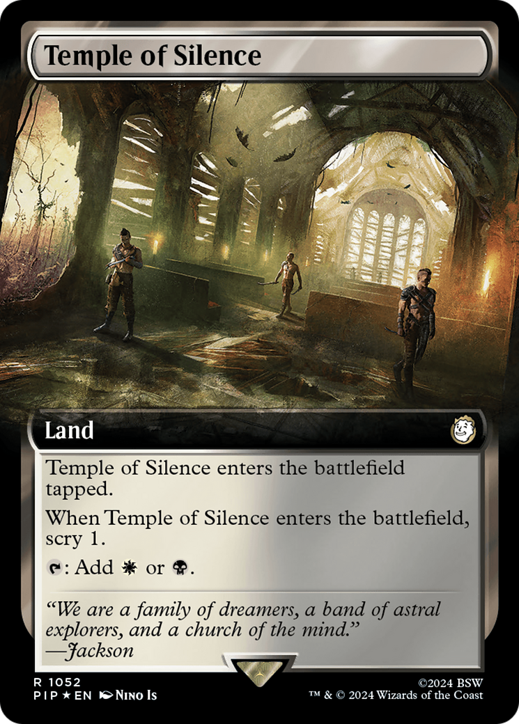 {R} Temple of Silence (Extended Art) (Surge Foil) [Fallout][PIP 1052]