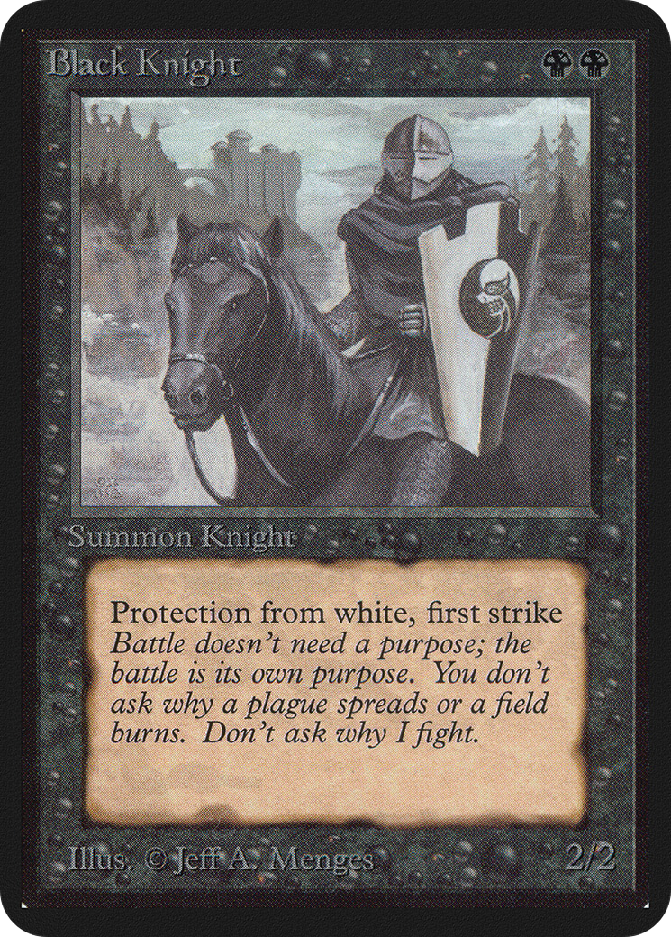 {C} Black Knight [Alpha Edition][LEA 094]