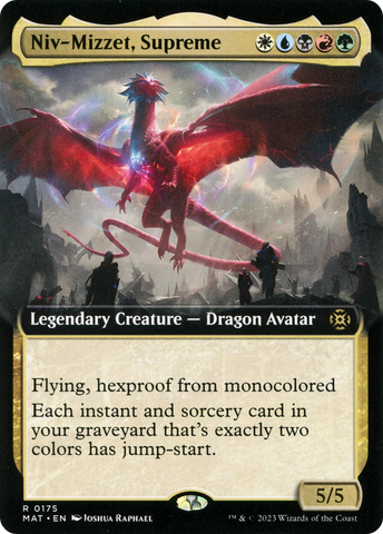 {R} Niv-Mizzet, Supreme (Extended Art) [March of the Machine: The Aftermath][MAT 175]
