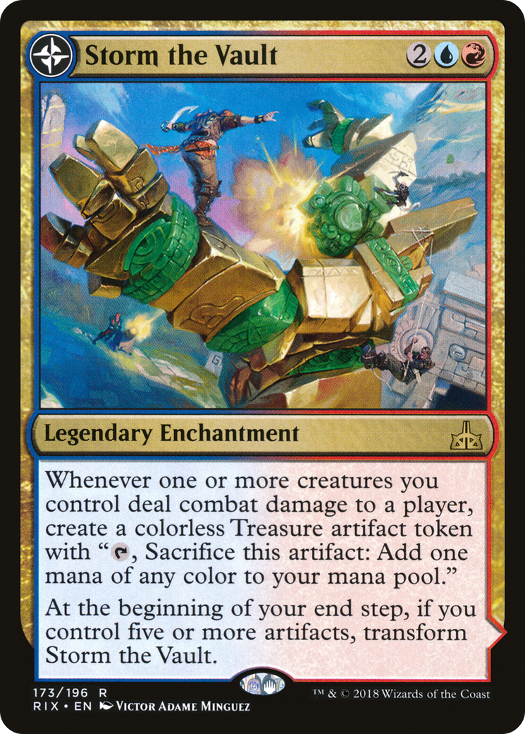 {R} Storm the Vault // Vault of Catlacan [Rivals of Ixalan][RIX 173]