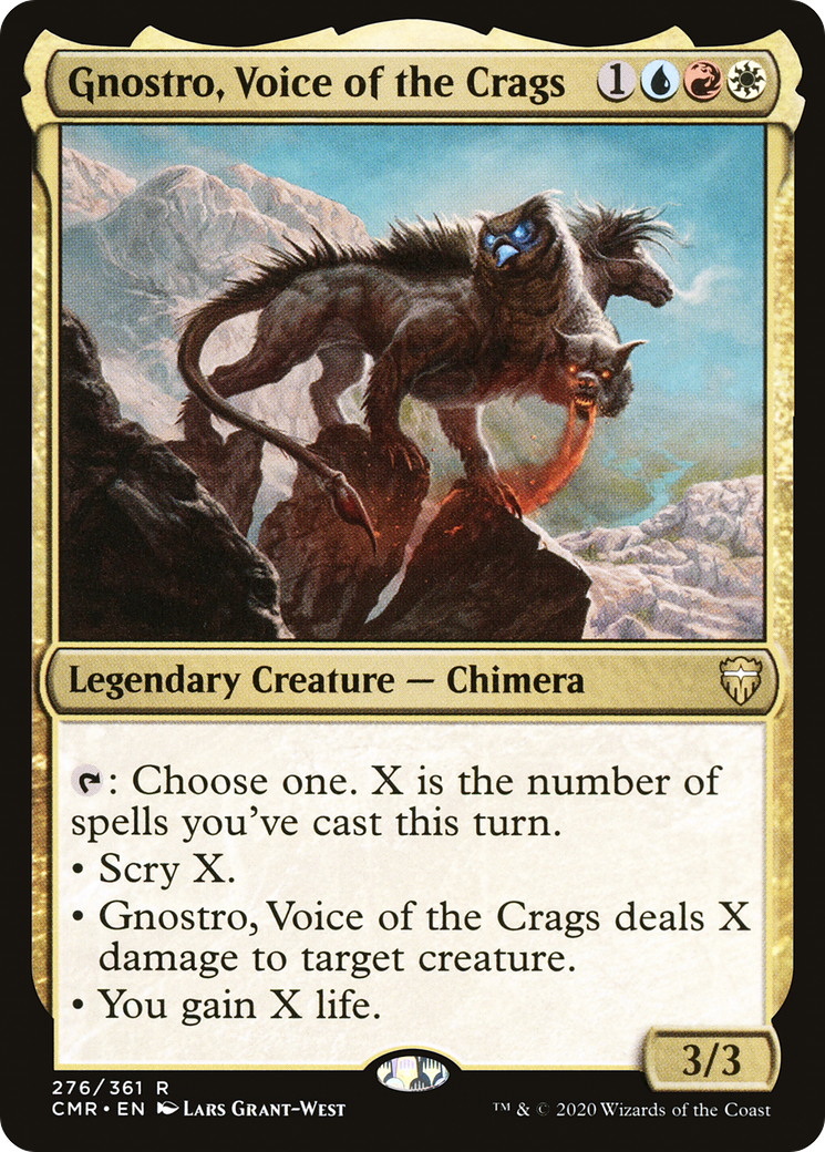 {R} Gnostro, Voice of the Crags [Commander Legends][CMR 276]