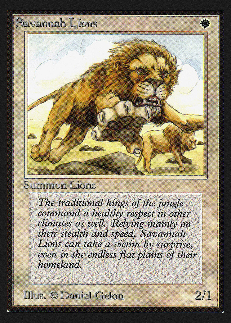{R} Savannah Lions [CollectorsÃ¢Â€Â™ Edition][GB CED 039]