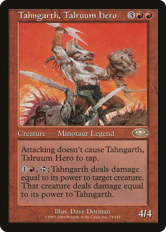 {R} Tahngarth, Talruum Hero (Dave Dorman) [Planeshift][PLS 074]
